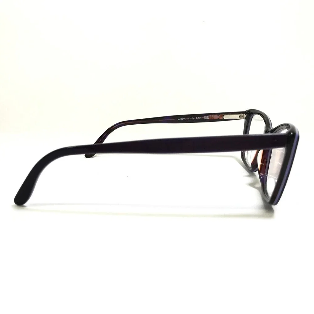 Maui Jim Eyeglasses Frames MJO2113-28D Dark Brown Purple Cat Eye 53-14-135